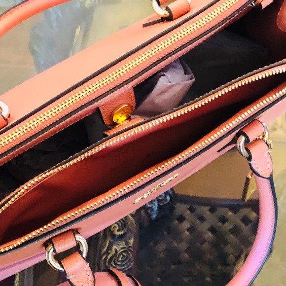 NWT Coach md Surrey Leather Satchel&wallet - Picture 6 of 8